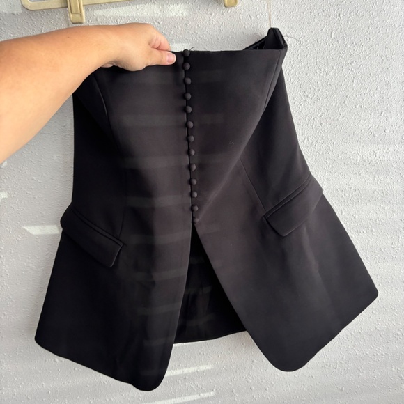 NWT Because of Alice BOA Strapless Peplum Bodice + Effortless Wide Leg Trouser - Picture 6 of 14